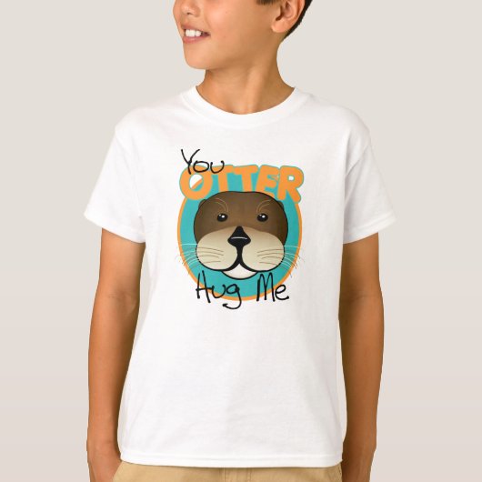 Otter Hug me T-shirt (Voorkant)