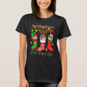Otter In Christmas Socks Lights Otter Xmas T-shirt (Voorkant)