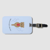 Otter in de liefde met jou Otter Bagagelabel (Voorkant (horizontaal))