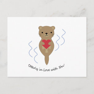 Otter in de liefde met jou Otter Briefkaart
