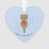 Otter in de liefde met jou Otter Ornament (voorkant)