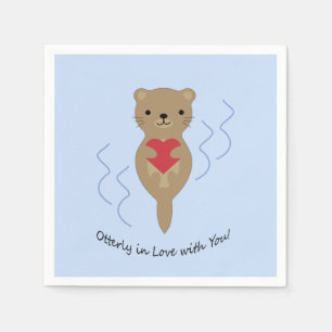 Otter in de liefde met jou Otter Servet