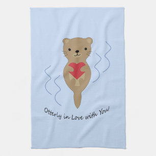 Otter in de liefde met jou Otter Theedoek
