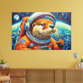 OTTER IN DE RUIMTE-3 CANVAS AFDRUK (Insitu (Woonkamer))