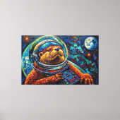 OTTER IN DE RUIMTE-5 CANVAS AFDRUK (Voorkant)