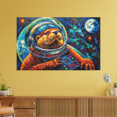 OTTER IN DE RUIMTE-5 CANVAS AFDRUK (Insitu (Woonkamer))