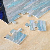 Otter in een boot schilderij legpuzzel (Zijkant)