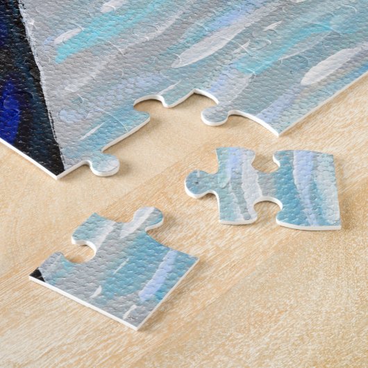 Otter in een boot schilderij legpuzzel (Zijkant)