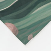 Otter in een Sterrennacht Ocean Sage en Roos Kleur Fleece Deken (Hoek)