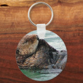 otter in gebed sleutelhanger (Voorkant)