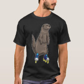 Otter Inline skating Roller schaatsen T-shirt (Voorkant)