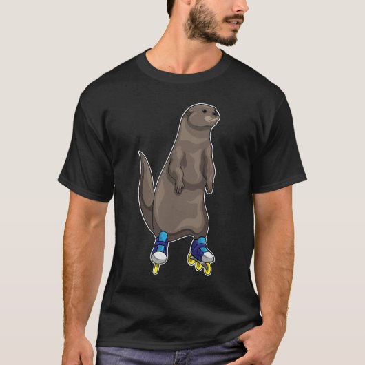 Otter Inline skating Roller schaatsen T-shirt (Voorkant)