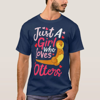 Otter is gewoon een meisje dat van Otters houdt -  T-shirt