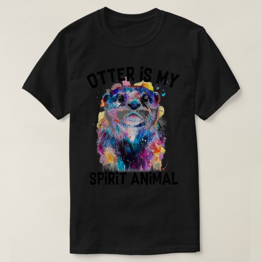 Otter is mijn dierlijk grappige schilderij Otter L T-shirt (Design voorkant)
