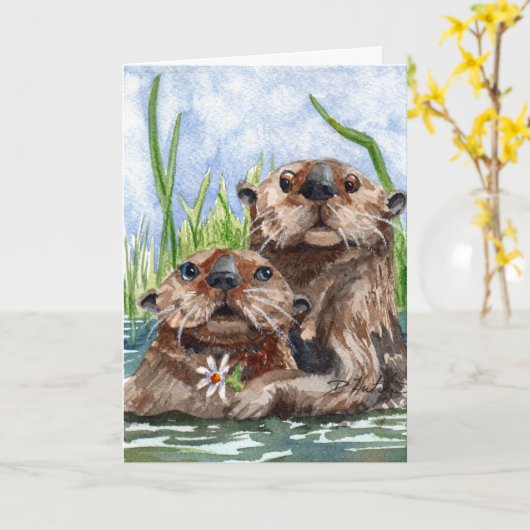 Otter-Jubileum Kaart (Gele Bloem)