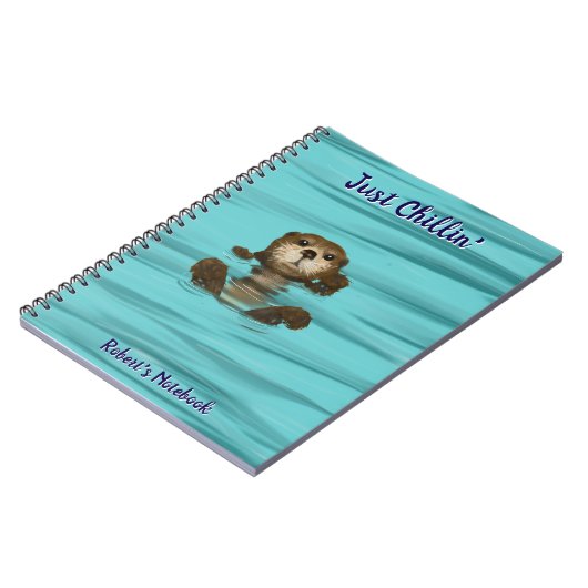 Otter, Just Chillin' Spiral Photo Notitieboek (Linkerzijde)