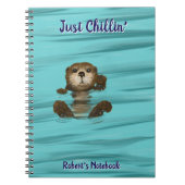 Otter, Just Chillin' Spiral Photo Notitieboek (Voorkant)