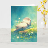 Otter Kalme Droom Kaart (Gele Bloem)