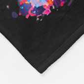 Otter Katana Cyberpunk Neon Samurai Japanese Art  Fleece Deken (Hoek)