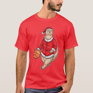 Otter Kerst Basketbal T-shirt