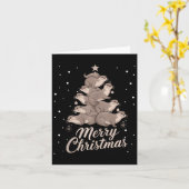 Otter Kerstboom Otter Kerstboom Vrolijk Kerstfeest Kaart (Gele Bloem)