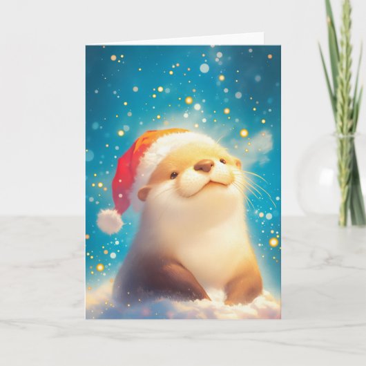 Otter Kerstgeest Kaart (Voorkant)