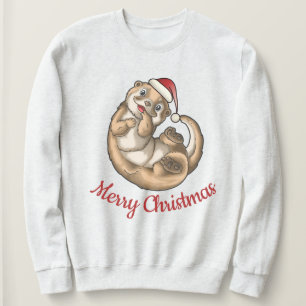 Otter Kerstmis T-Shirt