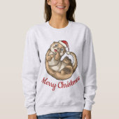 Otter Kerstmis T-Shirt (Voorkant)