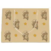 Otter-kerstsneeuwwinterdieren otter-grote gi groot cadeauzakje (Voorkant)