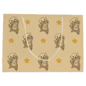 Otter-kerstsneeuwwinterdieren otter-grote gi groot cadeauzakje (Achterkant)