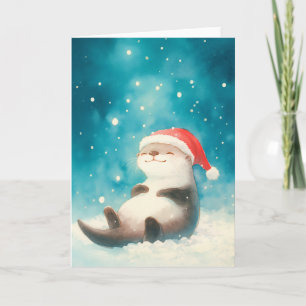 Otter Kerstvreugd Kaart