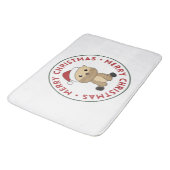 Otter-kerstwinterdieren otter-bath-mat badmat (Gekanteld)