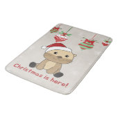 Otter-kerstwinterdieren otter-bath-mat badmat (Gekanteld)