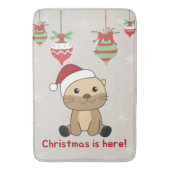 Otter-kerstwinterdieren otter-bath-mat badmat (Voorkant Verticaal)