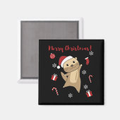 Otter-kerstwinterdieren otter magneet (Voorkant / Achterkant)