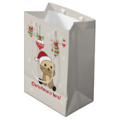 Otter-kerstwinterdieren otter-medium G Medium Cadeauzakje (Voorkant Gekanteld)