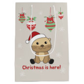 Otter-kerstwinterdieren otter-medium G Medium Cadeauzakje (Achterkant)