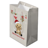 Otter-kerstwinterdieren otter-medium G Medium Cadeauzakje (Achterkant Gekanteld)