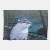 Otter kitchen tea towel theedoek (Horizontaal)
