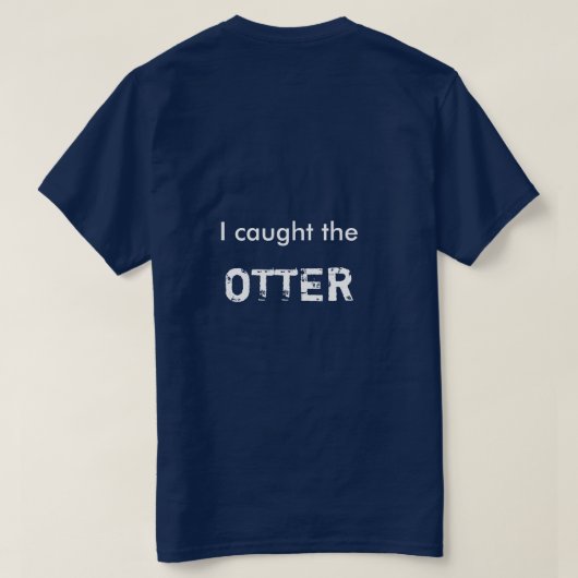 Otter Lake Michigan Vist Funny T-shirt (Design achterkant)