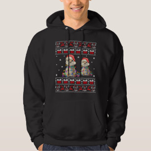 Otter Lelijke Kersttrui Xmas Lights Familie Ma Hoodie