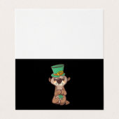Otter Leprechaun St Patrick Day Kinder en volwasse Visitekaartje (Buitenkant ongevouwen)