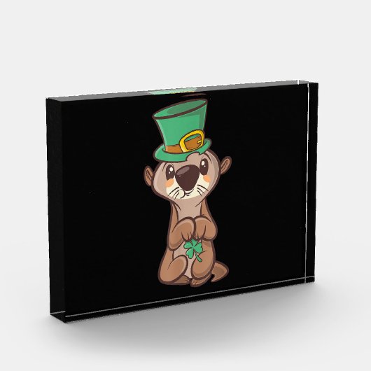 Otter leprechaun st patricks day| Gift for ma Fotoblokken (Links)