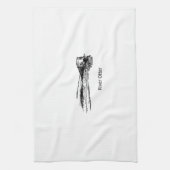 Otter (lijnkunst) theedoek (Verticaal)