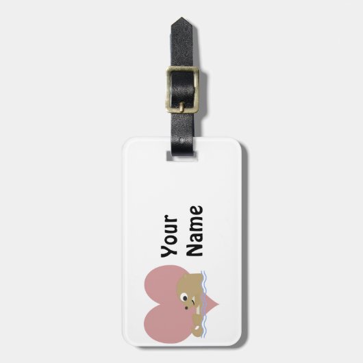 Otter Love Bagagelabel (Voorkant verticaal)