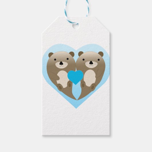 Otter Love Cadeaulabel (Voorkant)