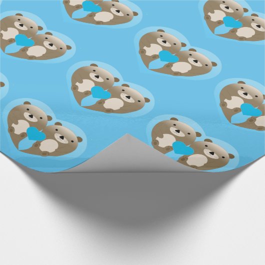 Otter Love Cadeaupapier (Hoek)