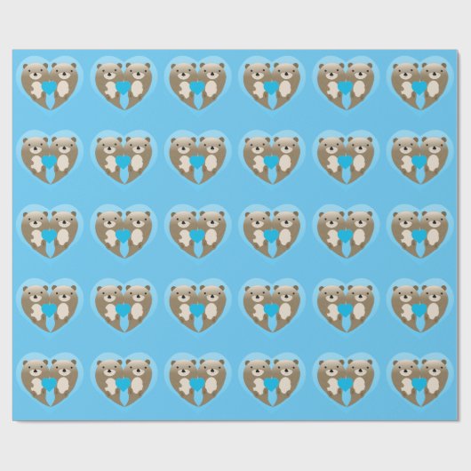 Otter Love Cadeaupapier (Vlak)