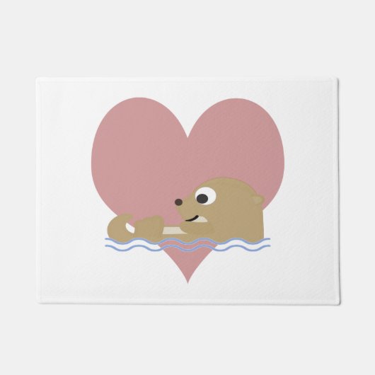 Otter Love Deurmat (Voorkant)