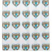 Otter Love Douchegordijn (Voorkant)